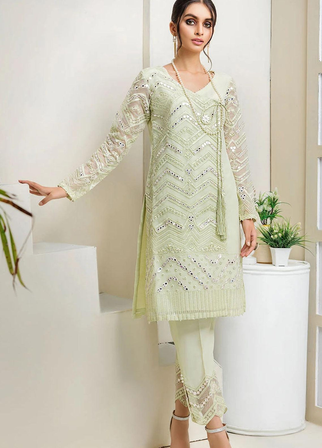 Threads & Motifs Pret Semi Formal Organza Shirt THM21SF 6699