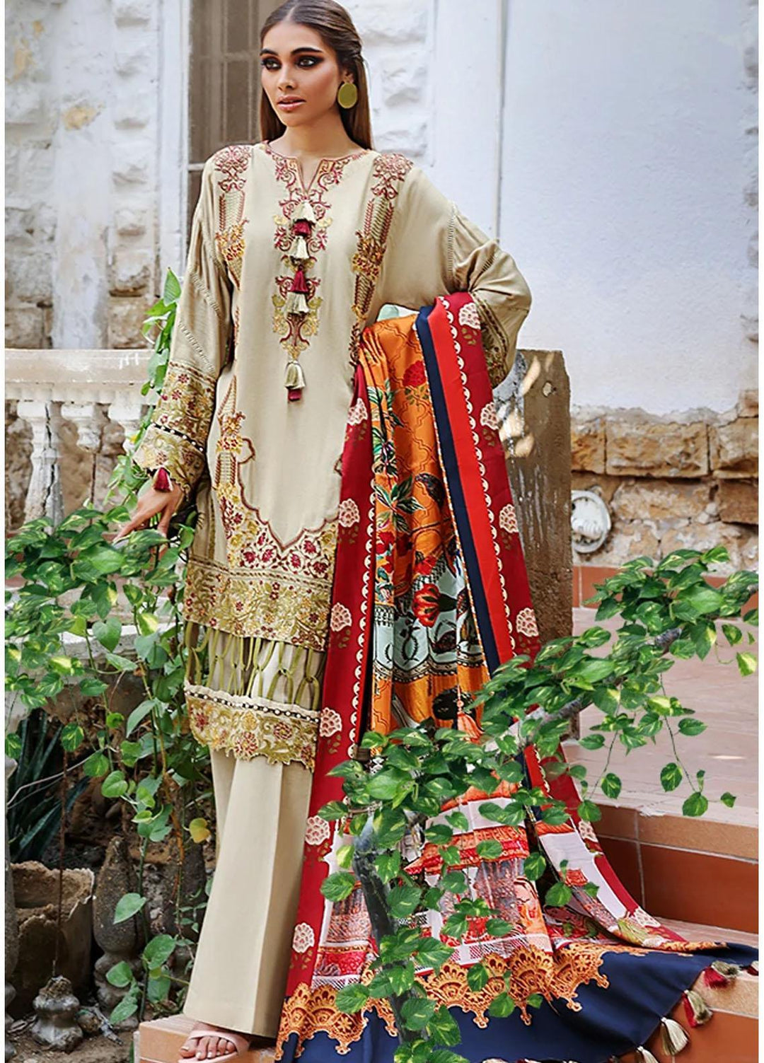 Threads & Motifs Embroidered Khaddar Suits Unstitched 2 Piece THM21UK 7390 - Winter Collection