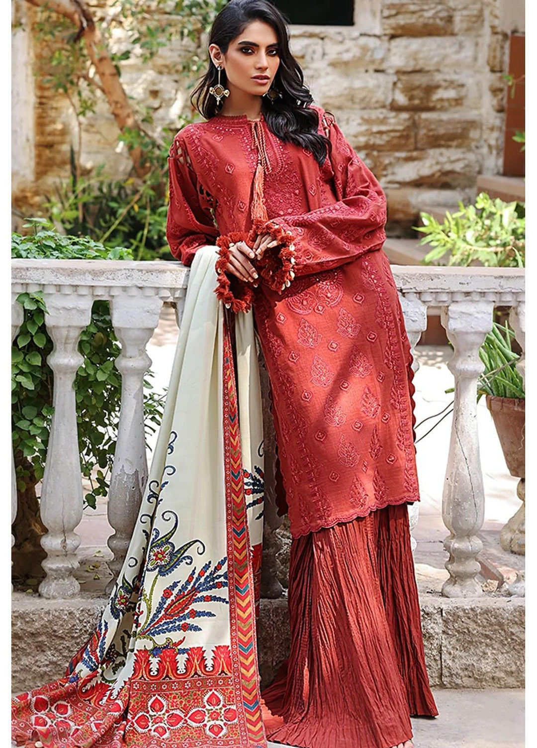 Threads & Motifs Embroidered Khaddar Suits Unstitched 2 Piece THM21UK 7530 - Winter Collection