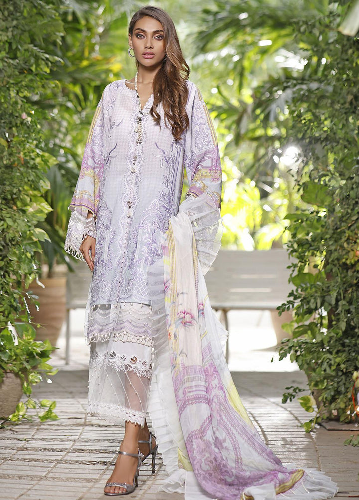 Threads & Motifs Embroidered Lawn Suits Unstitched 3 Piece THM22UL 7351 - Luxury Summer Collection