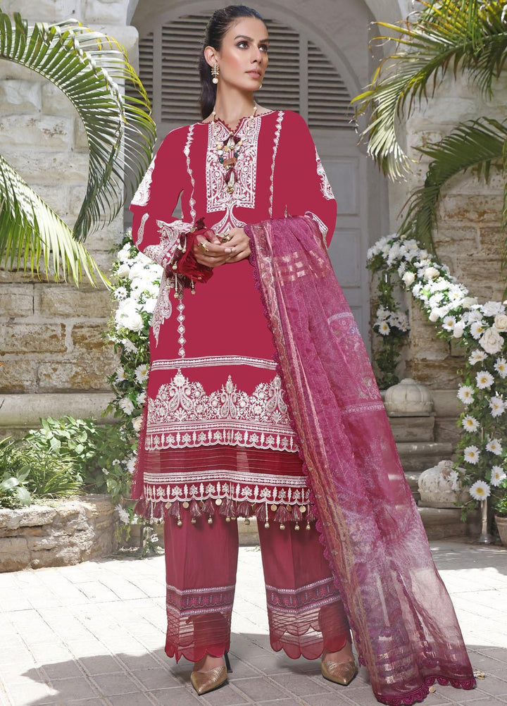 Threads & Motifs Embroidered Lawn Suits Unstitched 3 Piece THM22UL 7362 - Luxury Summer Collection