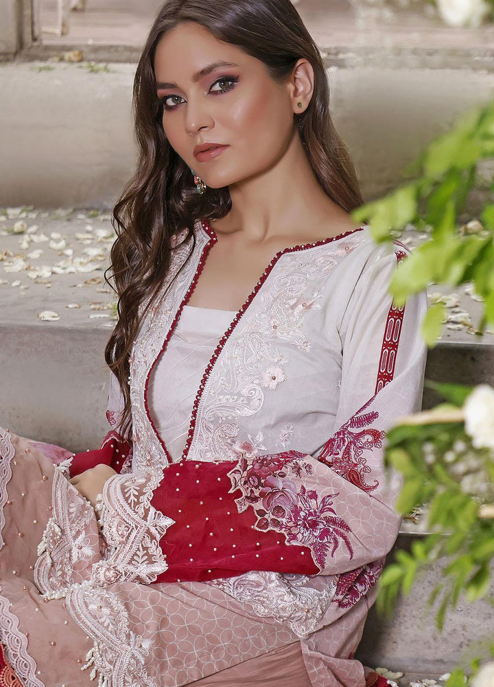 Threads & Motifs Embroidered Lawn Suits Unstitched 3 Piece THM22UL 7299 - Luxury Summer Collection