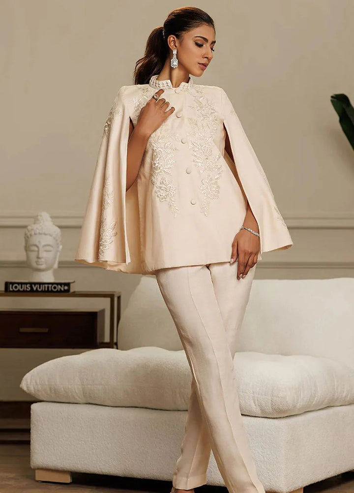 Threads And Motifs Pret Embroidered Chanderi Cape 8751