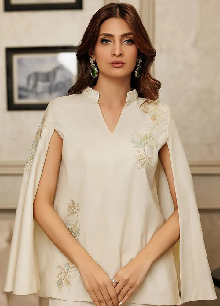 Threads And Motifs Pret Embroidered Chanderi Cape 8754
