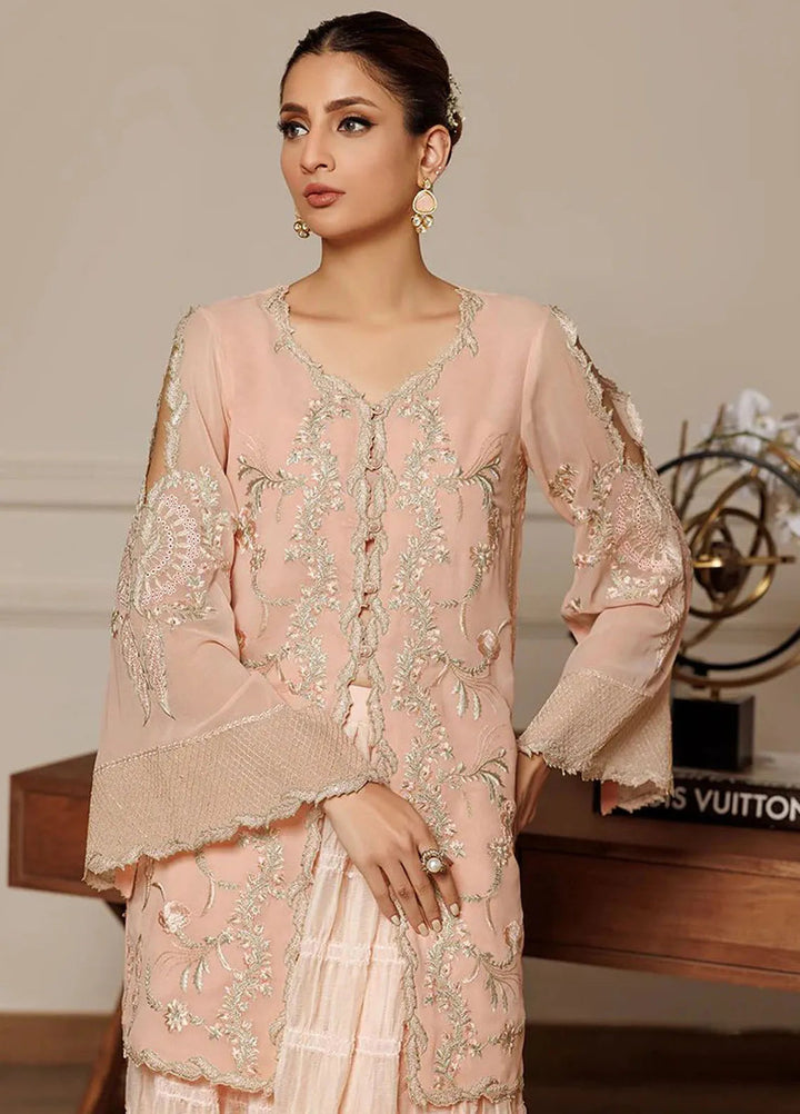 Threads And Motifs Pret Embroidered Chiffon Dress 8716