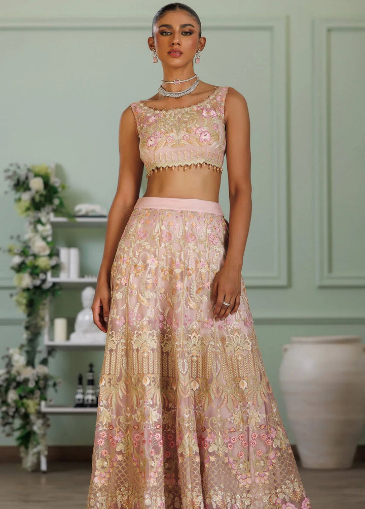 Threads And Motifs Pret Embroidered Net Lehenga 8903