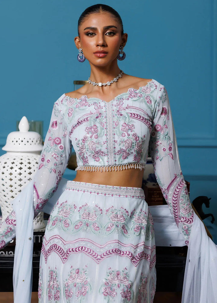 Threads And Motifs Pret Embroidered Net Lehenga 8943