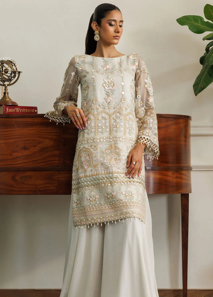 Threads And Motifs Pret Embroidered Organza Dress 8916