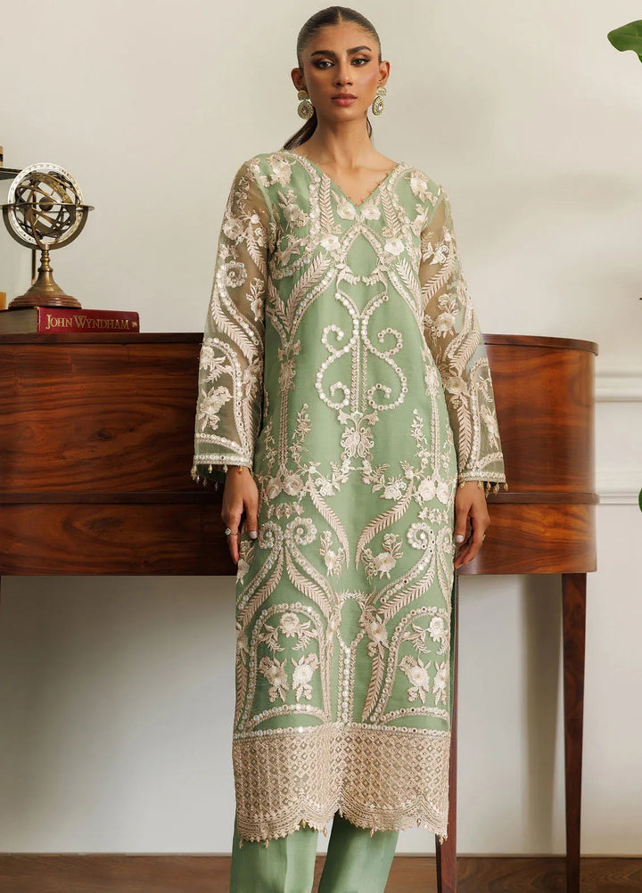 Threads And Motifs Pret Embroidered Organza Shirt 8710