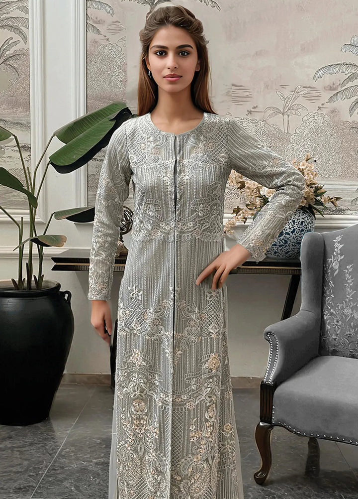 Threads And Motifz Embroidered Pret Net 2 Piece Suit 9089.1