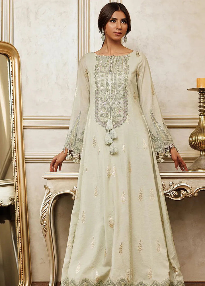 Threads And Motifs Pret Embroidered Banarsi 3 Piece Suit 8706