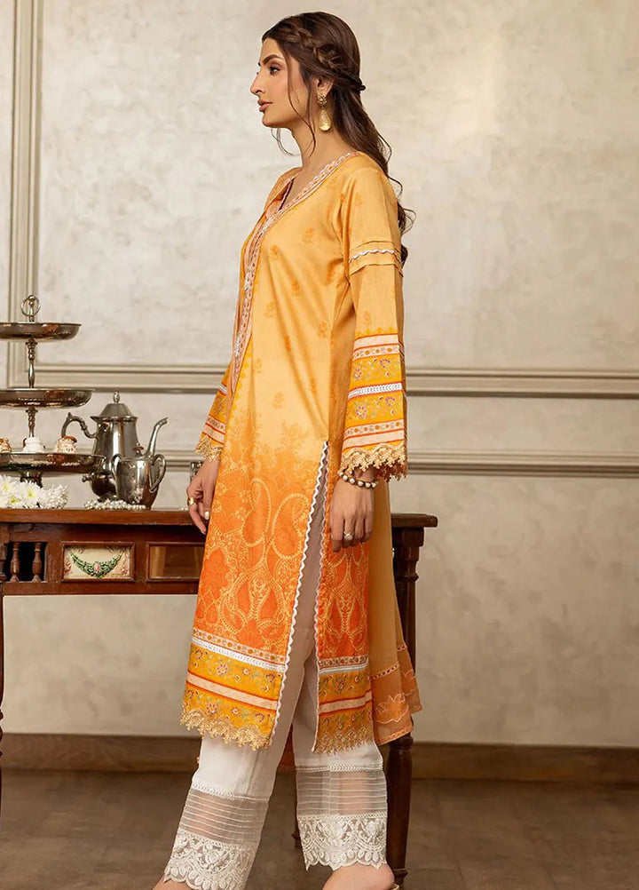 Threads And Motifs Pret Embroidered Net 3 Piece Suit 8749