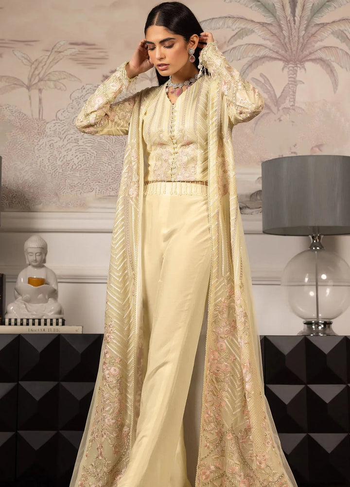 Threads And Motifz Pret Embroidered Net 3 Piece Suit 9005