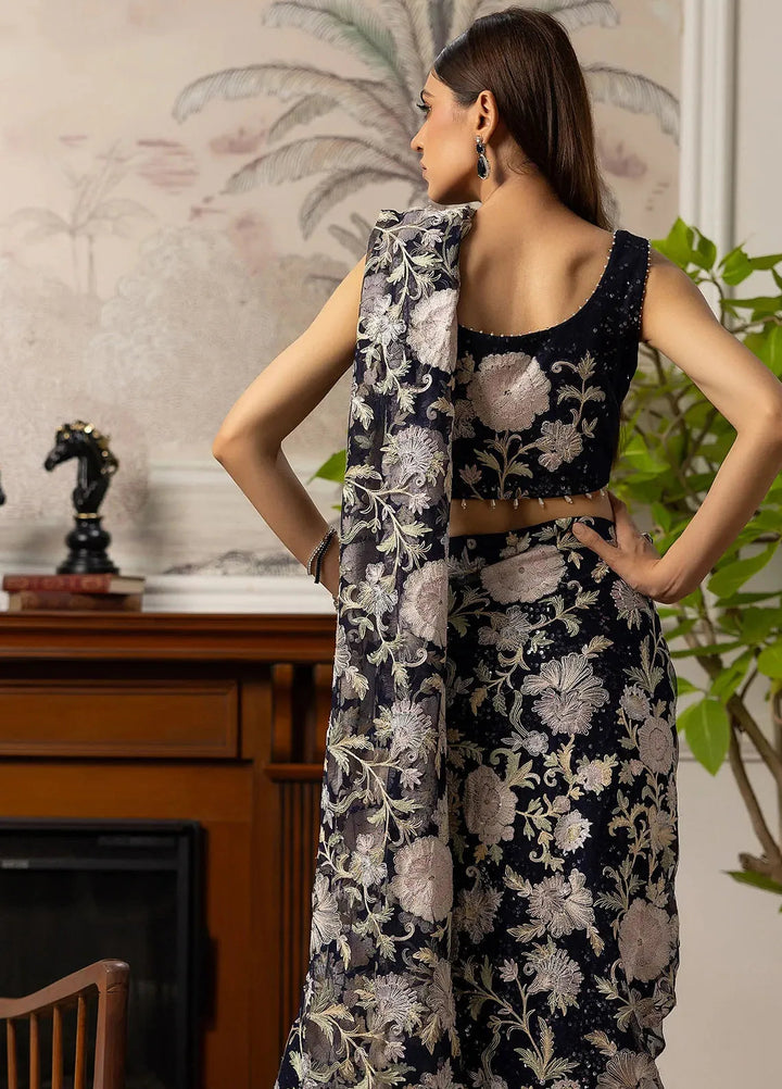 Threads And Motifz Pret Embroidered Net Saree 9035.1