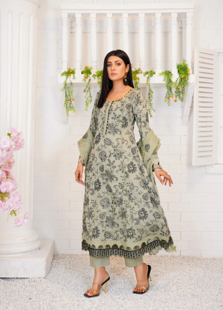 Threads And Weaves Embroidered Lawn Suit Unstitched 3 Piece L23102 - Summer Collection