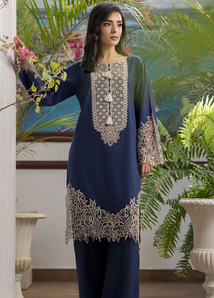 Threads & Motifs Pret Embroidered Cotton Lawn 3 Piece Suits 9396