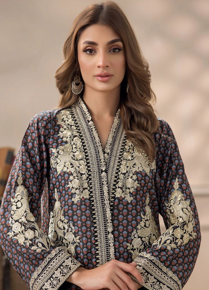 Threads & Motifs Pret Embroidered Viscose 3 Piece Suits 9375