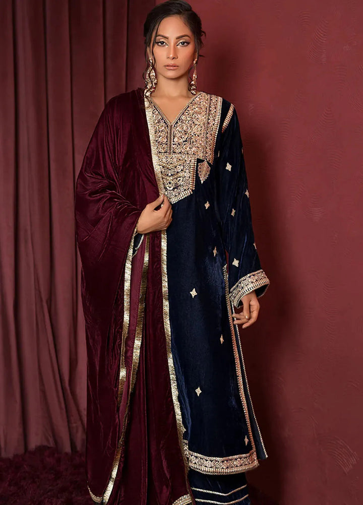 Threads & Motifs Pret Velvet 3 Piece Suit 9110