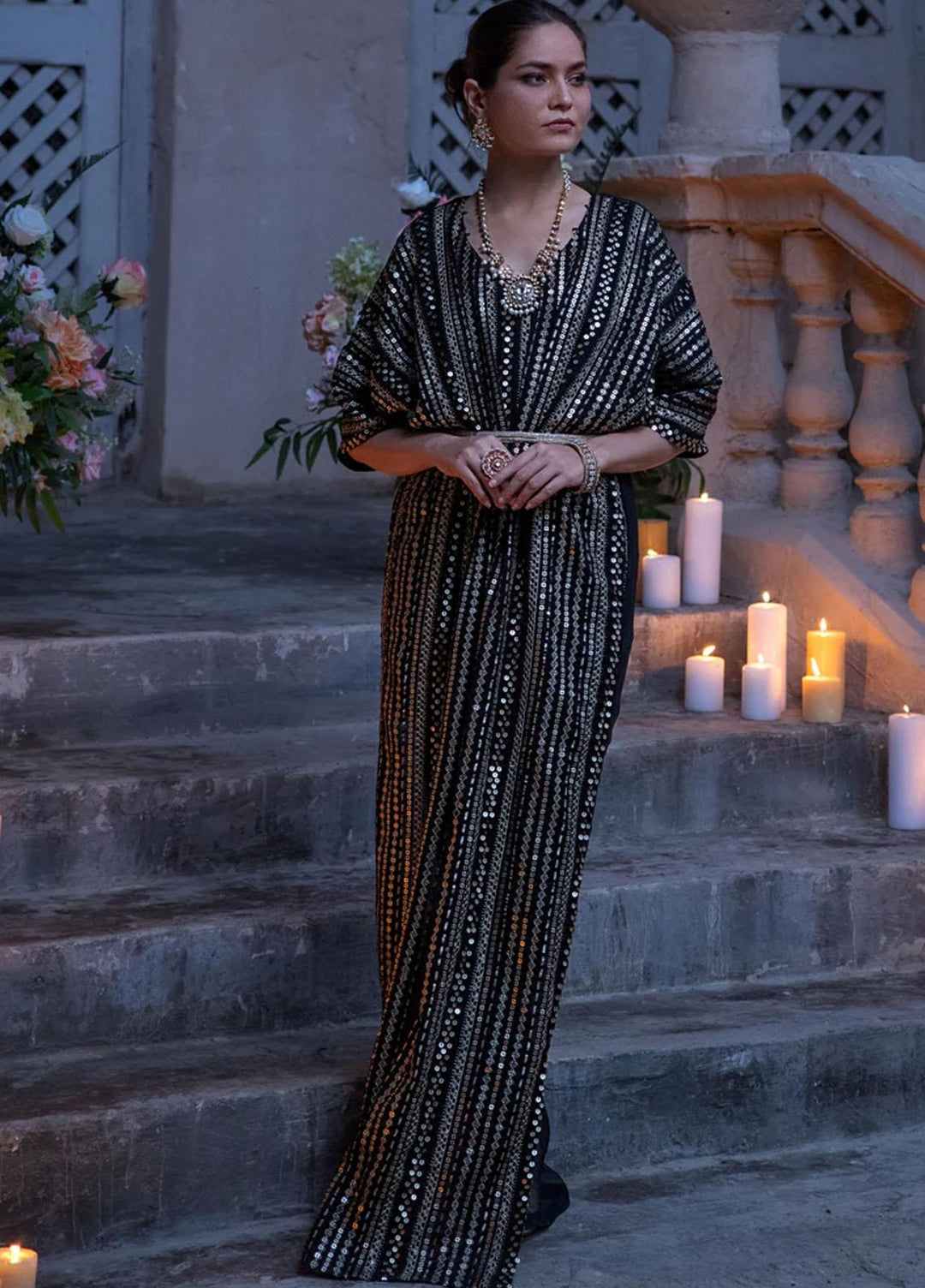 Threads & Motifs Pret  Chiffon Kaftan THM21F 7640