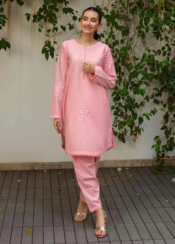 TNG Pret Embroidered Lawn 2 Piece Suit Blush