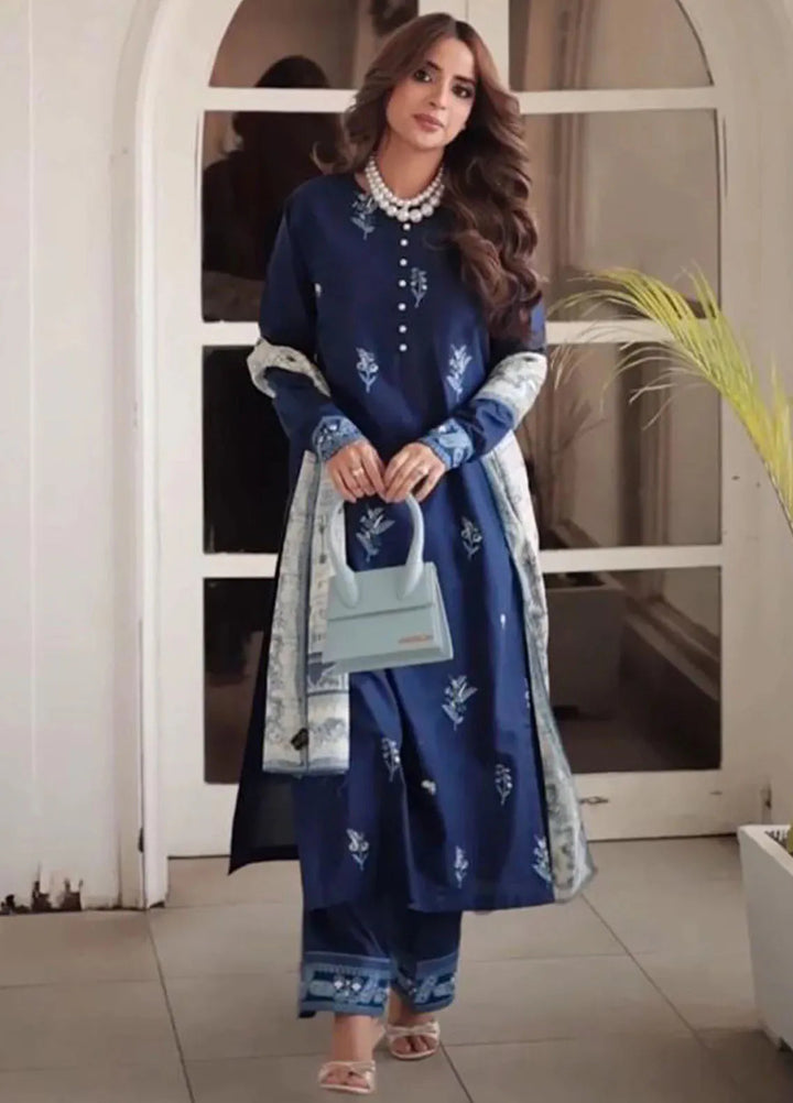 TNG Pret Embroidered Lawn 2 Piece Suit Twilight