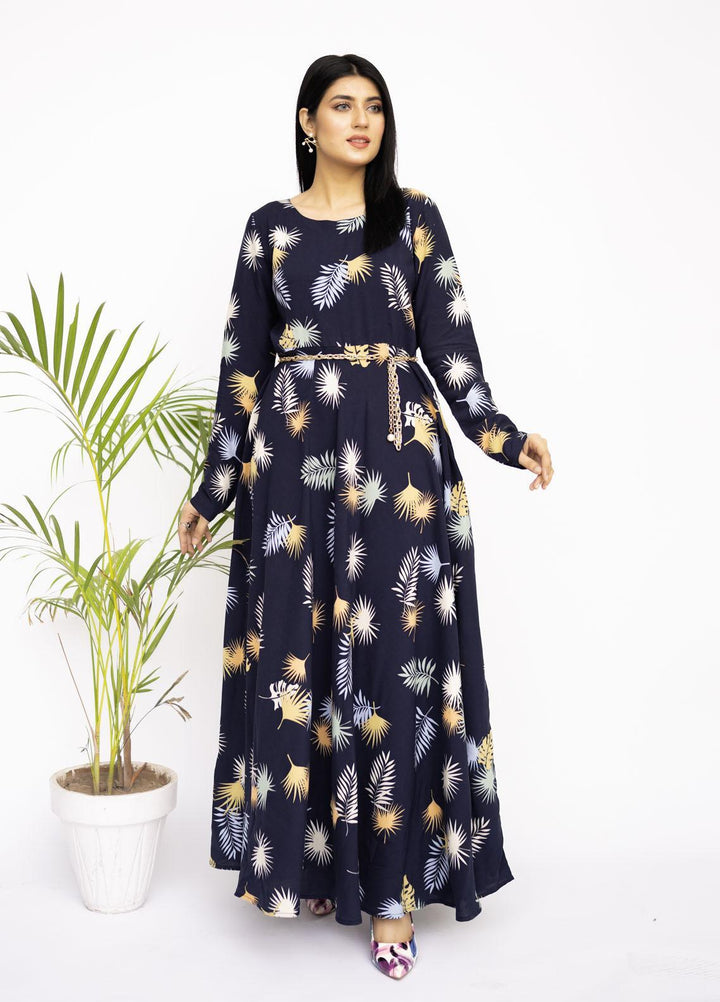 Top Notch Casual Pret   Frock TNH22BNB Floral Orchids