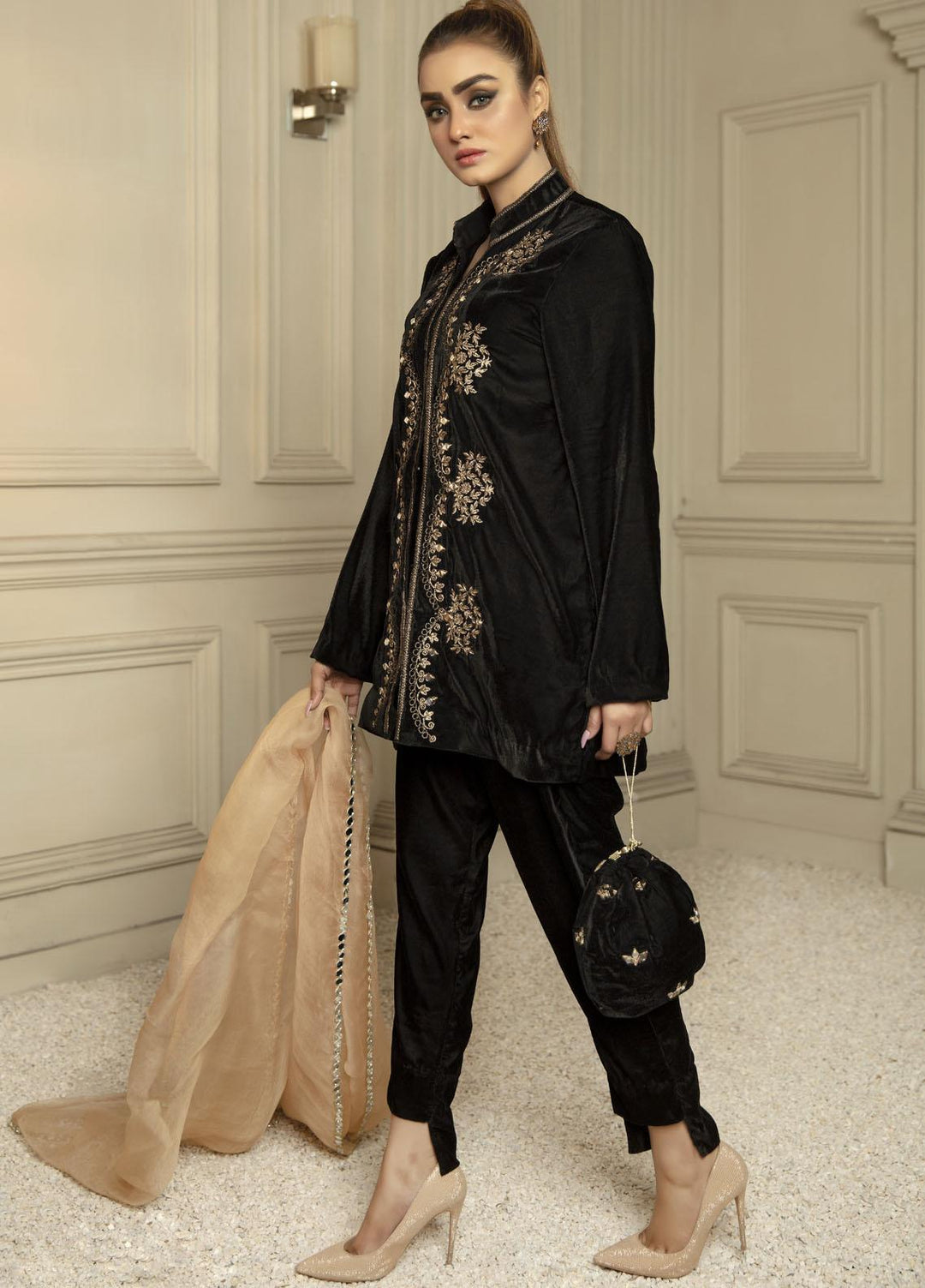 Top Notch Pret Signature Velvet 2 Piece TNH21V Black Onyx