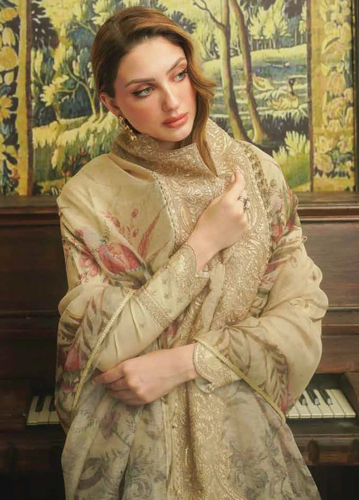 Tresor by Zarqash Embroidered Lawn Suit Unstitched 3 Piece ZRQ24T ZQT-0010 Alisa - Luxury Collection