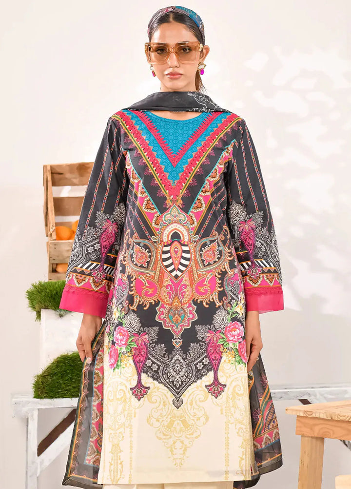 Tropicana By Fiona Printed Lawn Suit Unstitched 2 Piece FO24T Grove - Summer Collection