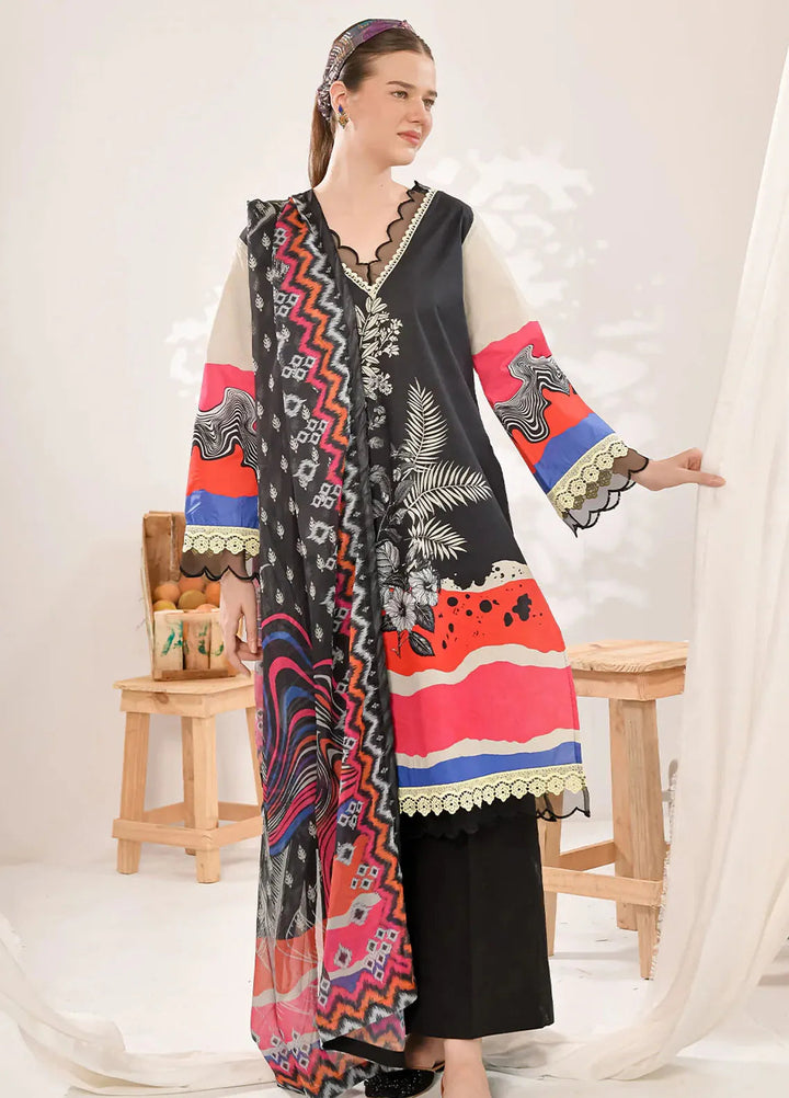 Tropicana By Fiona Printed Lawn Suit Unstitched 2 Piece FO24T Sera Phina - Summer Collection