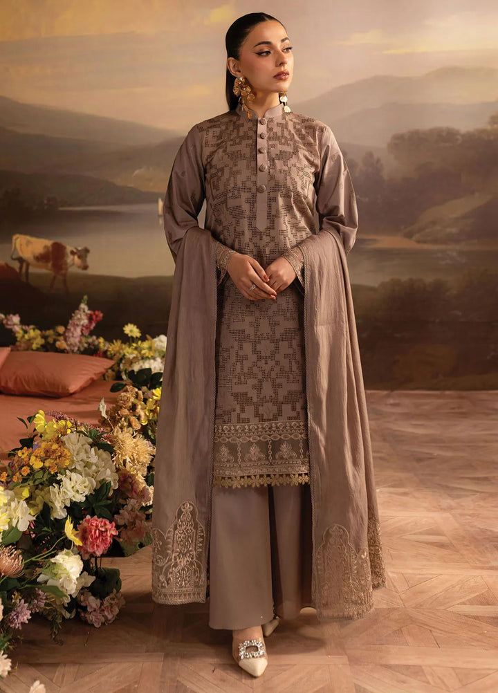 Twilight by Mahnur Embroidered Lawn Suits Unstitched 3 Piece MN25T D-01B Sienna - Summer Collection