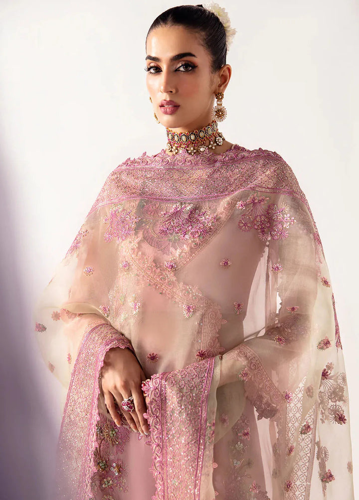 Unkahi Baaten By Jamnii Embroidered Organza Unstitched Suits 3 Piece JMN25UB Elnaz - Festive Collection