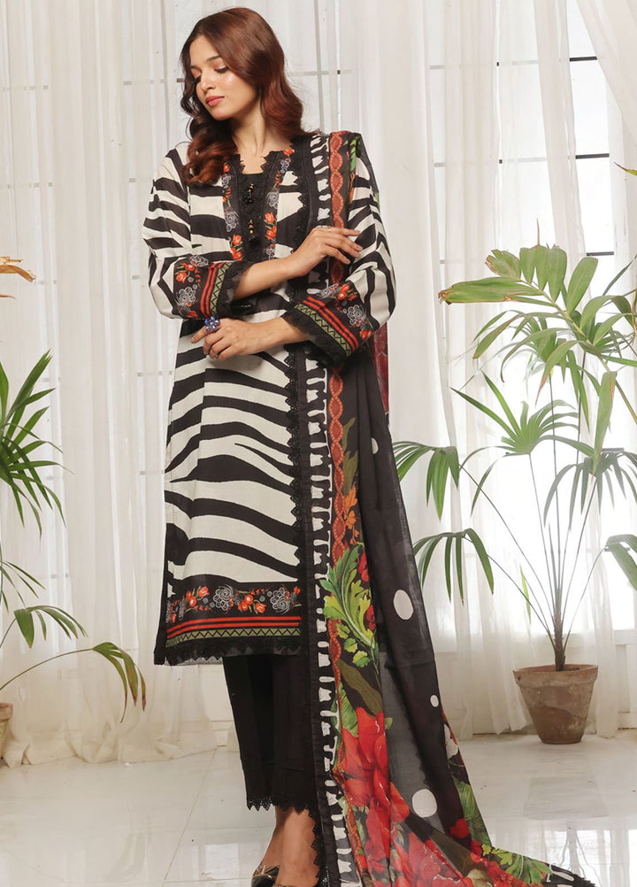 Urbane By Saphron Pret Printed Lawn 3 Piece Suit D-03