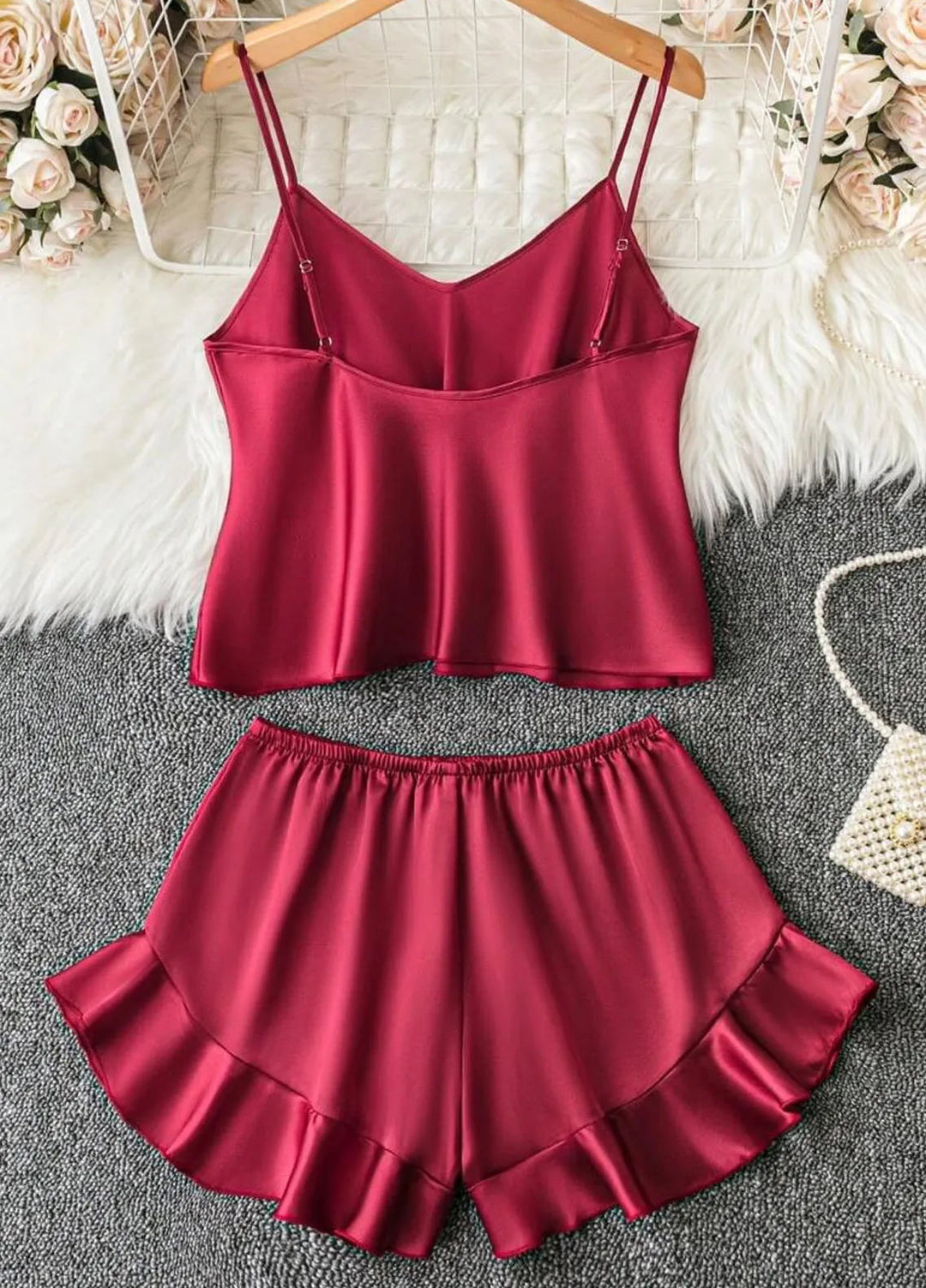 Valerie Pret Night Wear Polyester Cami Set BB-CCAMI03-BDG