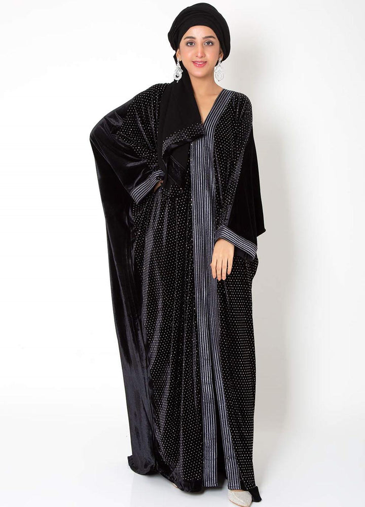 Abaya pk Casual Velvet Stitched Abaya ABA22VL PERNIA