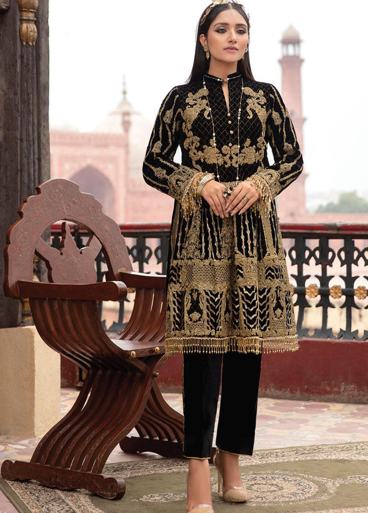 Velveto by Al Zohaib Embroidered Velvet  Unstitched Shirt AZ21V-2 D-02 - Winter Collection