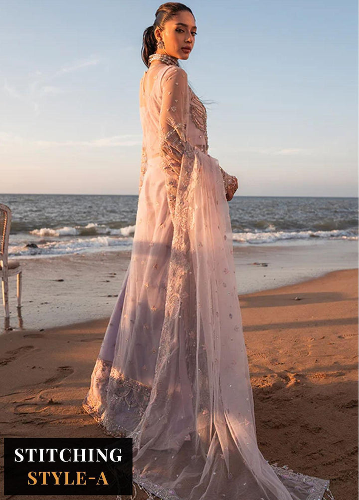 Versailles By Muneefa Naz Embroidered Net Suits Unstitched 4 Piece MN22V Janette - Wedding Collection