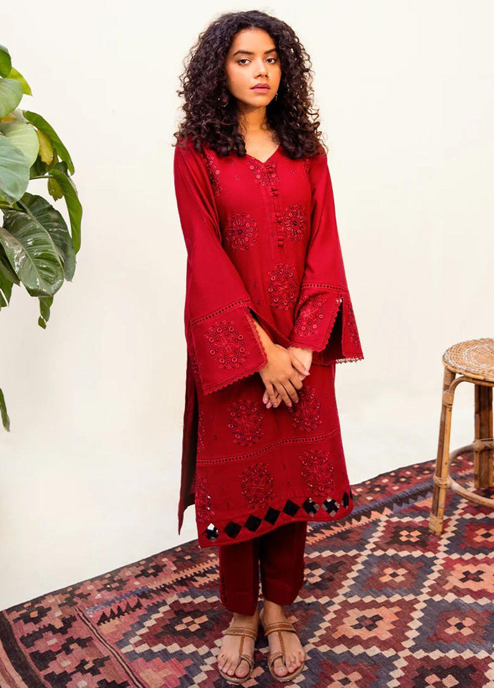 Vitalia Pret  Woolen 2 Piece Suit VT23PRT Carmine