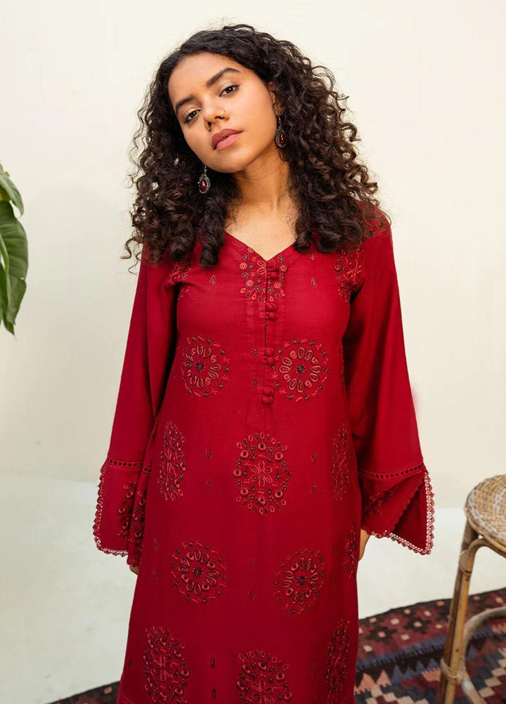 Vitalia Pret  Woolen 2 Piece Suit VT23PRT Carmine