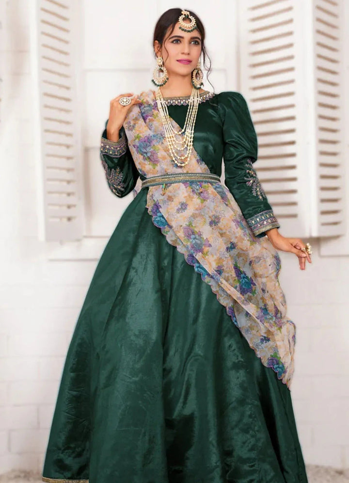 Layout Pret Embroidered Kataan Silk 3 Piece Suit Ghazal