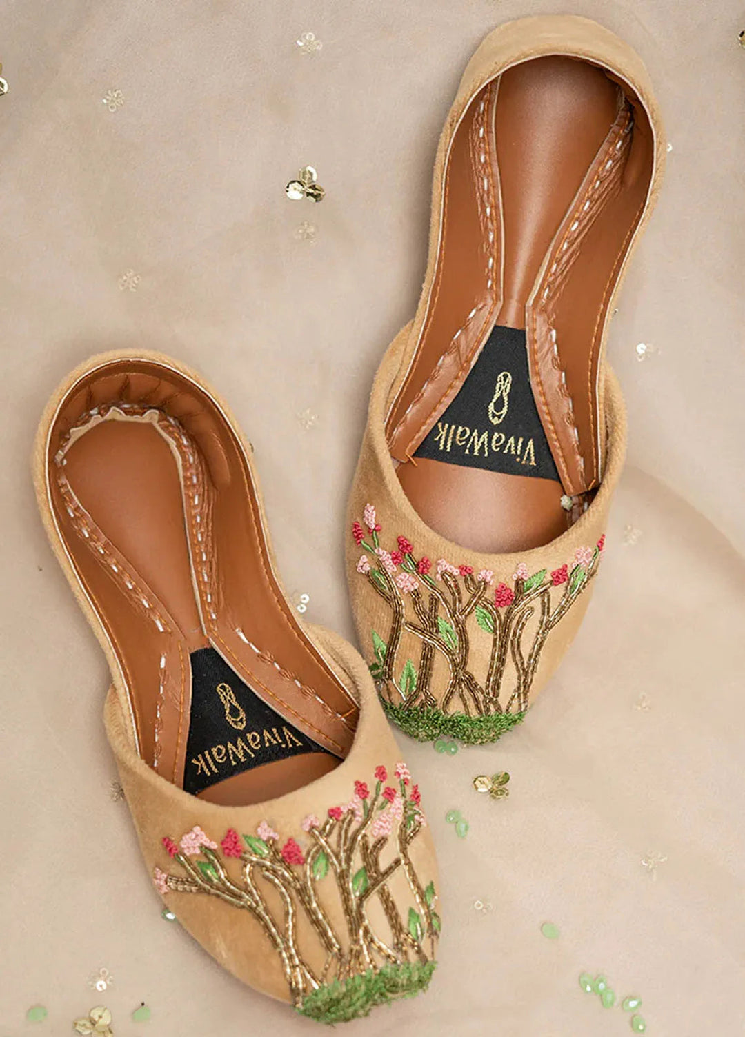 Vivawalk Festive Style Khussa Enchanted Grove
