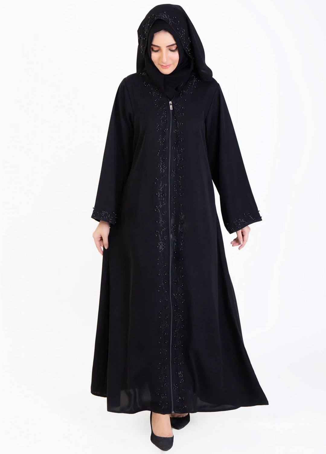 Abaya pk Nida Pret Abaya ABA22VG BLACK PEARL FANTASY