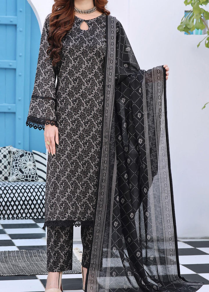 VS Textiles Printed Lawn Suits Unstitched 3 Piece VS24AM D-033 - Summer Collection