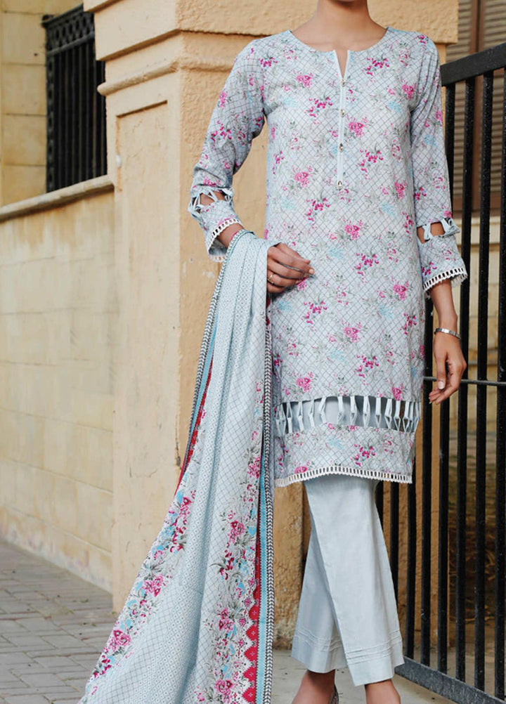 VS Textiles Printed Lawn Suits Unstitched 3 Piece VS21S-2 2614-B - Summer Collection
