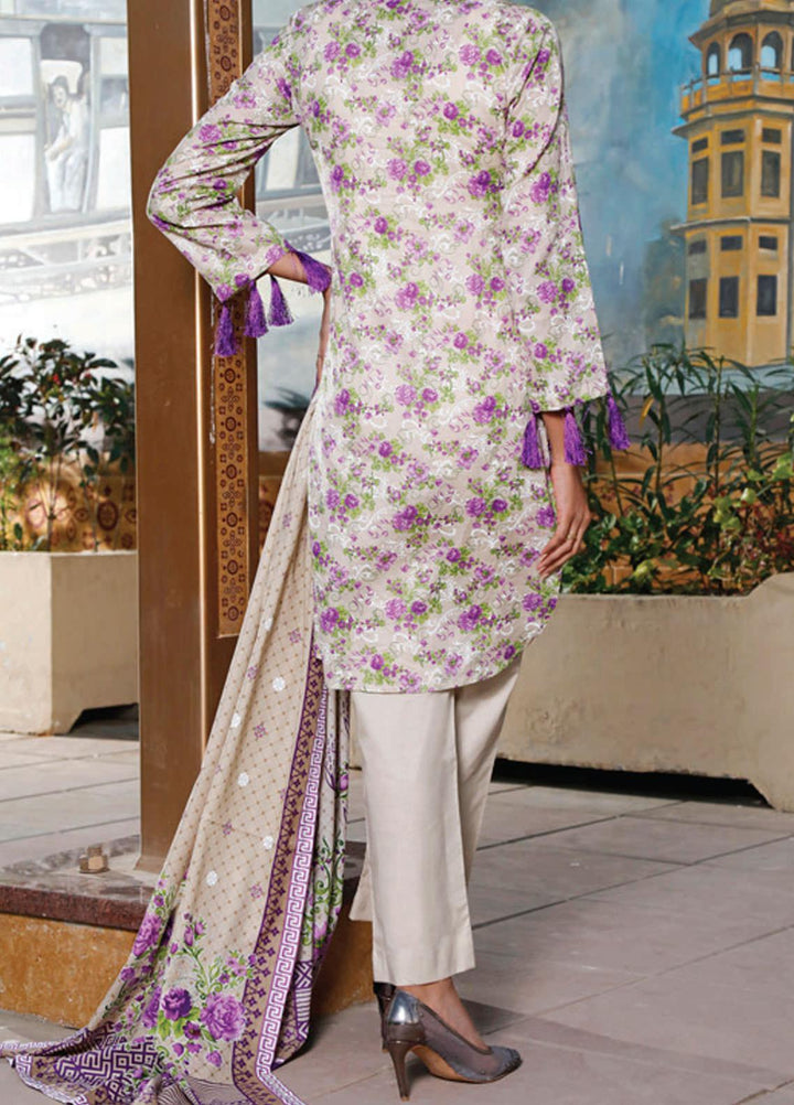 VS Textiles Printed Lawn Suits Unstitched 3 Piece VS21S-2 2615-A - Summer Collection