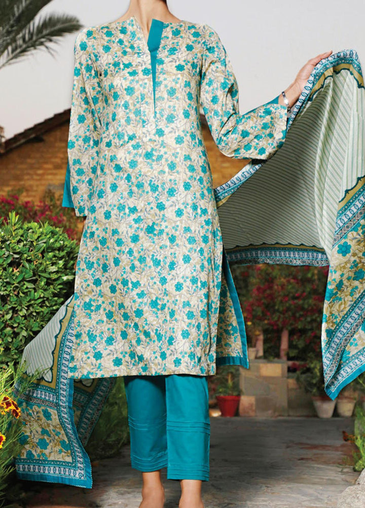 VS Textiles Printed Lawn Suits Unstitched 3 Piece VS21S-2 2616-A - Summer Collection