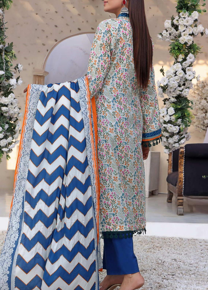 VS Textiles Printed Lawn Suits Unstitched 3 Piece VS23SL D-901 A - Summer Collection