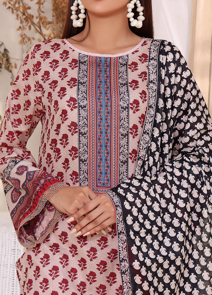 VS Textiles Printed Lawn Suits Unstitched 3 Piece VS23SL D-907 A - Summer Collection