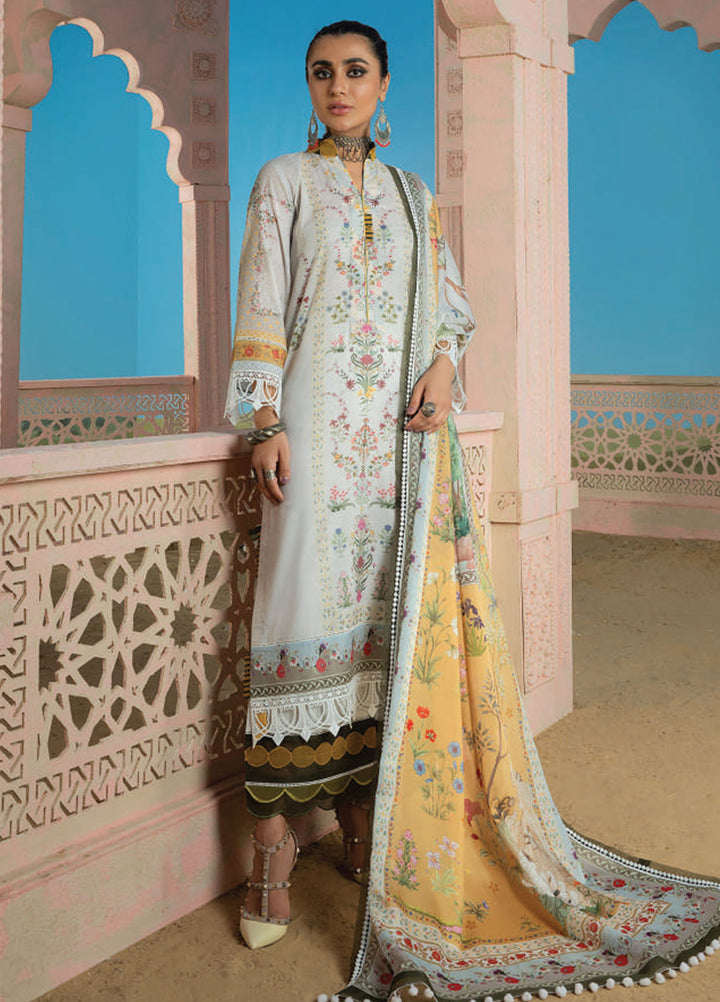 Wardha Saleem Embroidered Lawn Suits Unstitched 3 Piece D-07 Gulmohar - Summer Collection