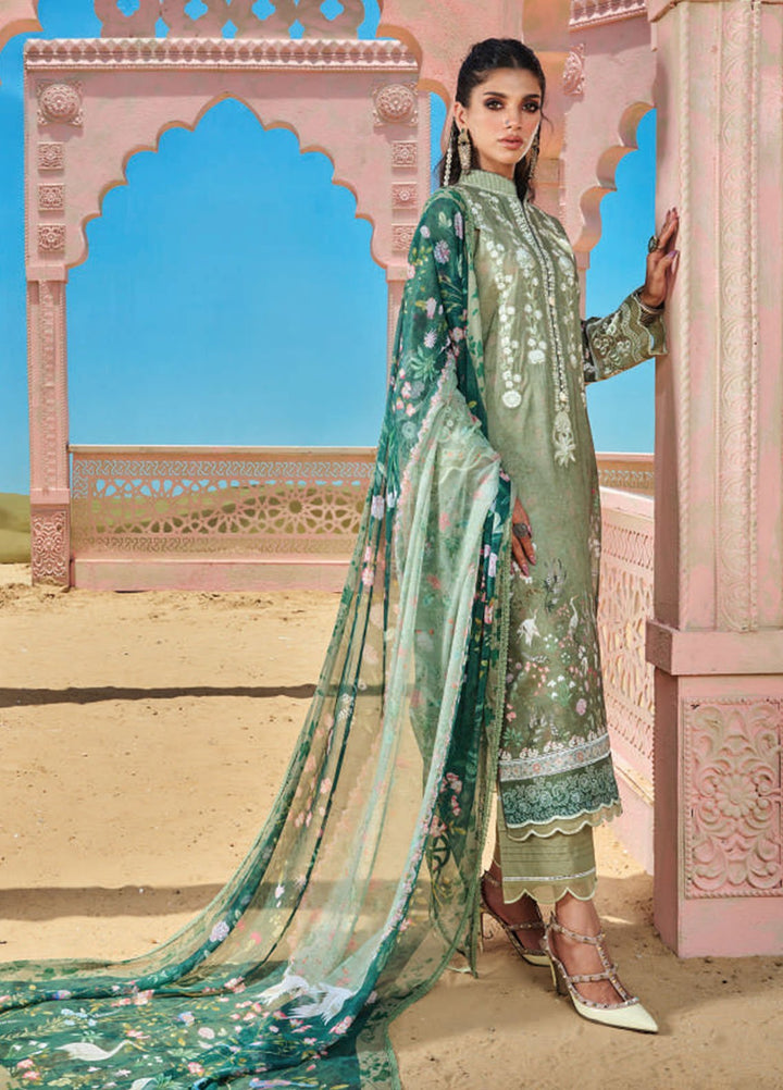 Wardha Saleem Embroidered Lawn Suits Unstitched 3 Piece D-08 Inara - Summer Collection